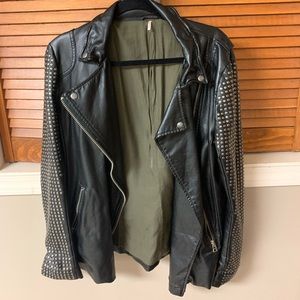 Free people vegan leather jacket